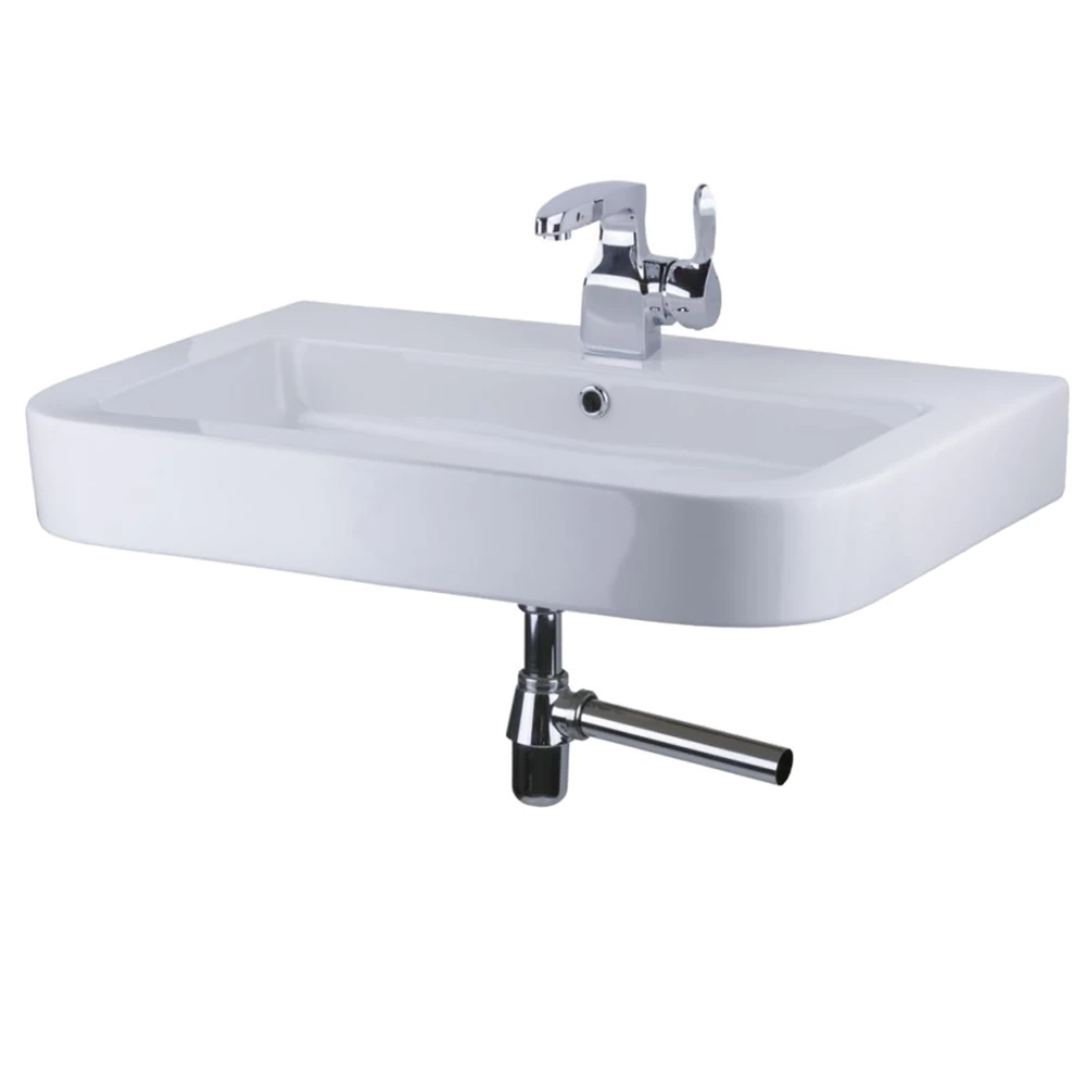 Раковина Devit Optima 750×500×145, белая (1510130)