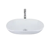 Раковина Devit Ovale для установки на столешницу без донного клапана 585x380x180 (1510136)