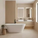Ванна из искусственного камня Devit Style, отдельно стоящая, 166×72,5 см, белый глянцевый (17070130W) Фото - 2