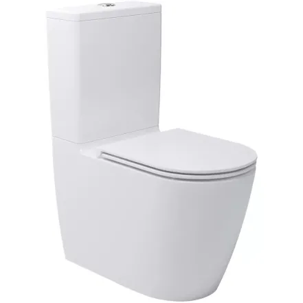Унітаз-компакт Devit Do It безобідковий з кришкою soft-close, Vortex Flush, білий (3010510)