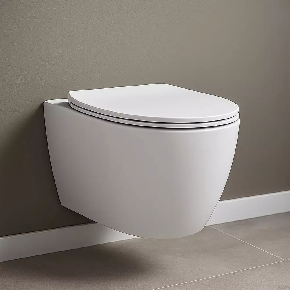 Унитаз подвесной Devit Acqua NEW безободковый с сиденьем slim, soft-close, quickfix, белый матовый (3020155W) Фото - 3