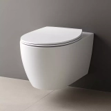Унитаз подвесной Devit Acqua NEW безободковый с сиденьем slim, soft-close, quickfix, белый матовый (3020155W) Фото - 2