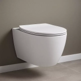 Унитаз подвесной Devit Acqua NEW безободковый с сиденьем slim, soft-close, quickfix, белый матовый (3020155W) Фото - 3