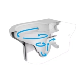 Унітаз підвісний Devit Art 3.0 безобідковий з кришкою soft-close, Vortex Flush, сірий мат (3030140G) Фото - 2