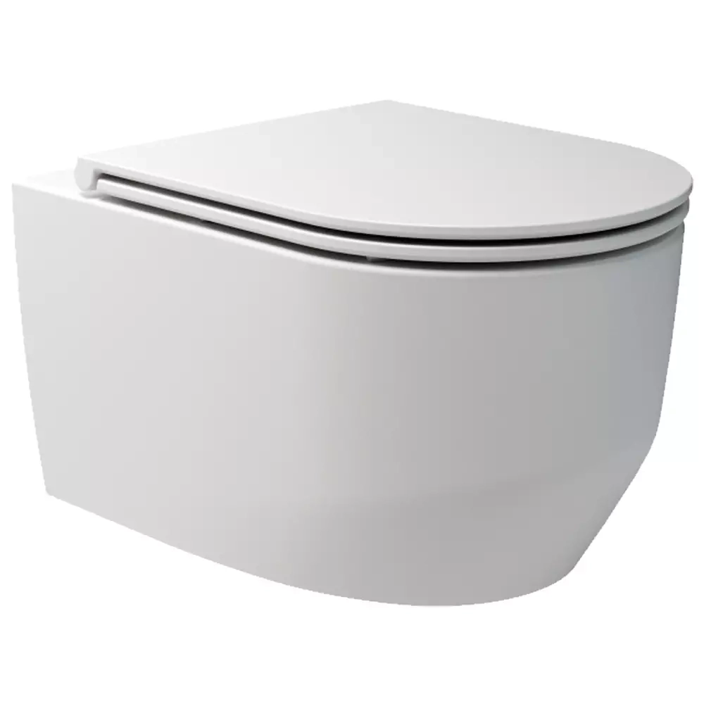 Унітаз підвісний Devit Art 3.0 безобідковий з кришкою soft-close, Vortex Flush, білий матовий (3030140W)