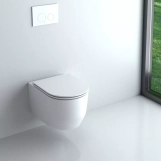 Унітаз підвісний Devit Art 3.0 безобідковий з кришкою soft-close, Vortex Flush, білий матовий (3030140W) Фото - 4