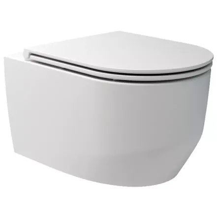 Унитаз подвесной Devit Art 3.0 безободковый с крышкой soft-close, Vortex Flush, белый матовый (3030140W)