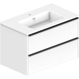 Тумба з раковиною Devit Comfort 80 см, біла (332080W)