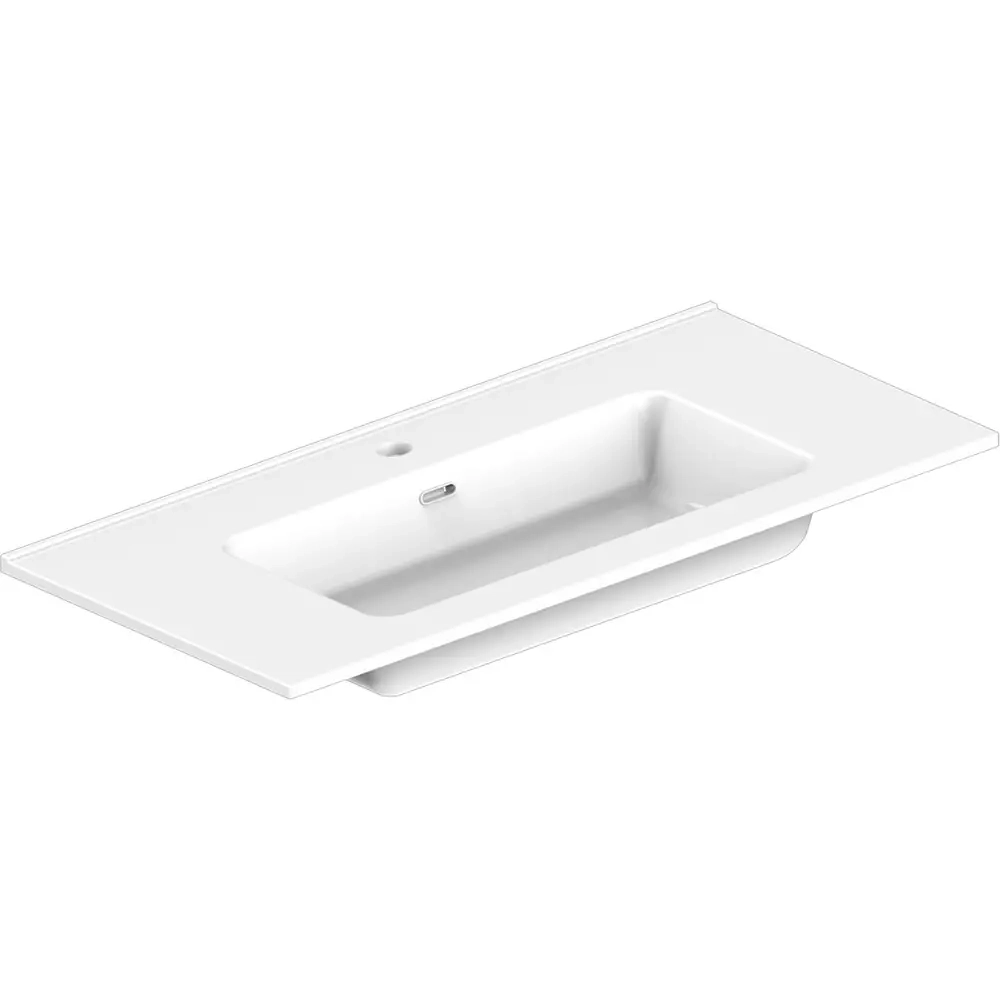 Тумба з раковиною Devit Comfort 100 см, біла (332100W) Фото - 1