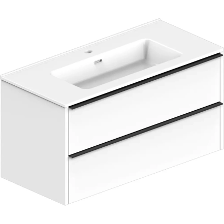 Тумба з раковиною Devit Comfort 100 см, біла (332100W)