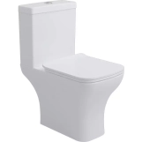 Унітаз-компакт Devit Basic обідковий з кришкою soft-close, білий глянець (3590021)