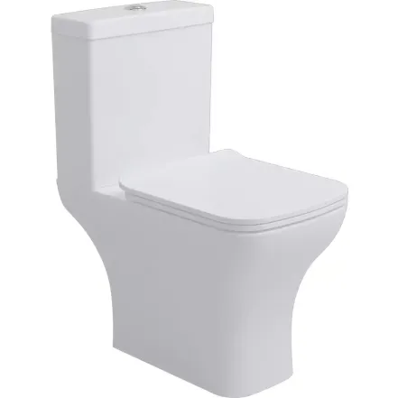 Унітаз-компакт Devit Basic обідковий з кришкою soft-close, білий глянець (3590021)