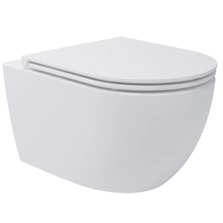 Унитаз подвесной Devit Do It безободковый с крышкой soft-close, Vortex Flush, белый глянец (4010510)