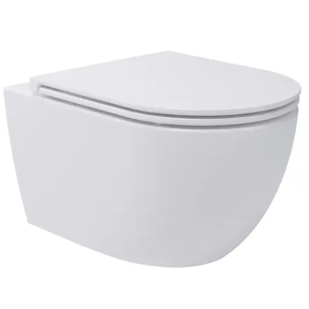 Унітаз підвісний Devit Do It безобідковий з кришкою soft-close, Vortex Flush, білий глянець (4010510)