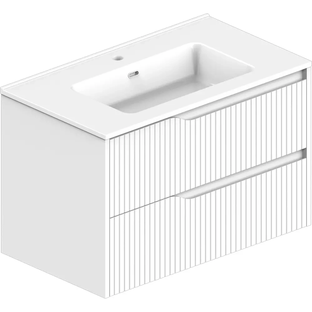 Тумба з раковиною Devit Style 80 см, біла (442080W)