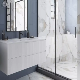 Тумба з раковиною Devit Style 80 см, біла (442080W) Фото - 4