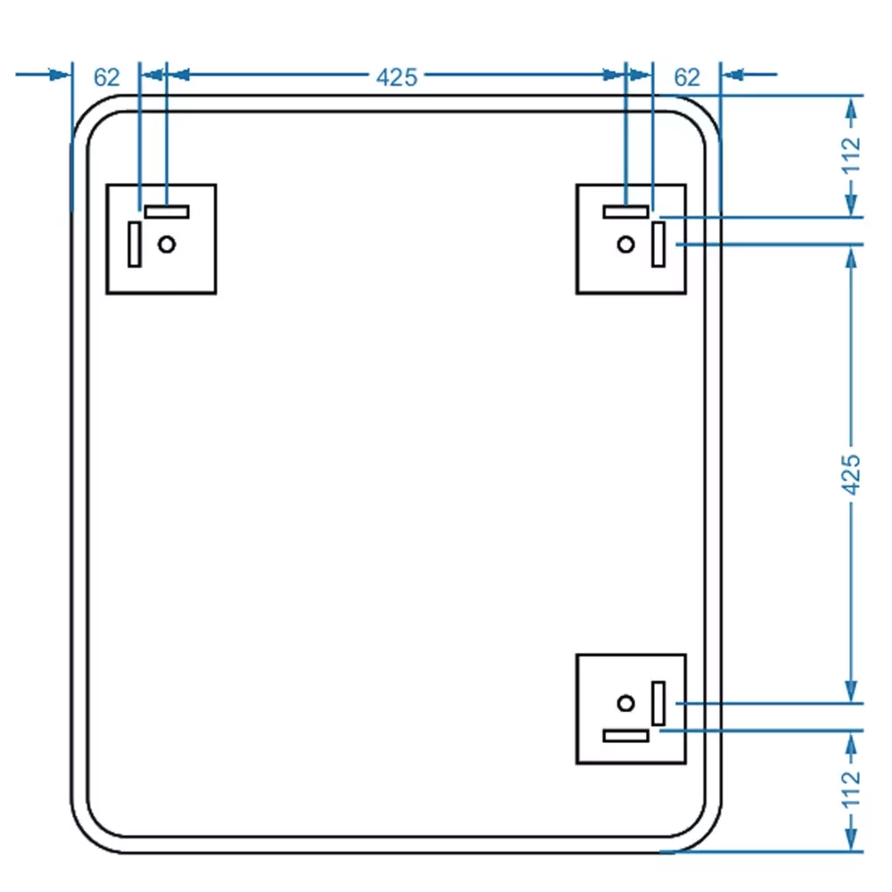 Дзеркало Devit Basic 600х700 мм закруглене (4600700) Фото - 3