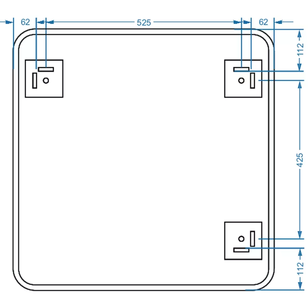 Дзеркало Devit Basic 700х700 мм закруглене (4700700) Фото - 3