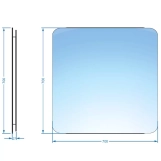 Дзеркало Devit Basic 700х700 мм закруглене (4700700) Фото - 2