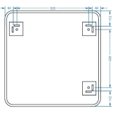Дзеркало Devit Basic 700х700 мм закруглене (4700700) Фото - 3