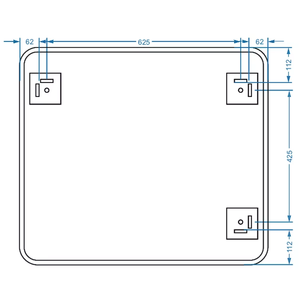 Дзеркало Devit Basic 800х700 мм закруглене (4800700) Фото - 3