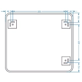 Дзеркало Devit Basic 800х700 мм закруглене (4800700) Фото - 3