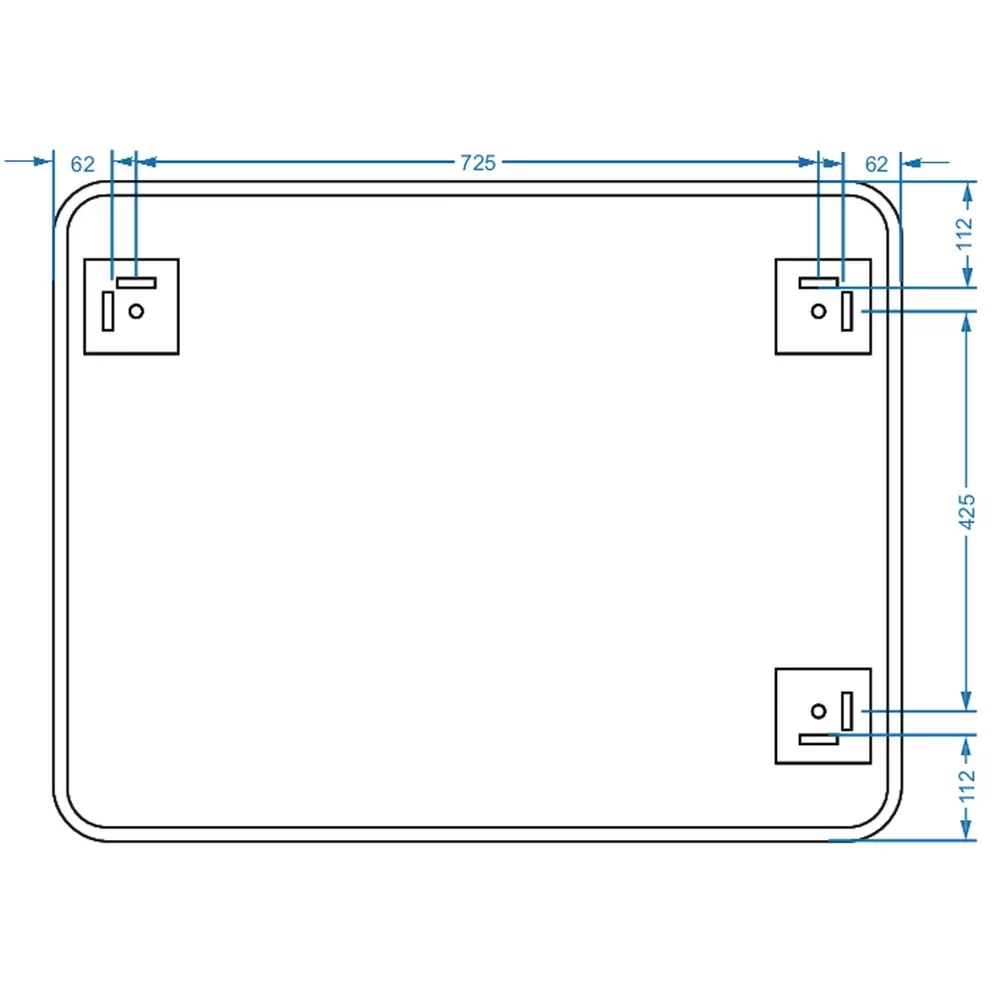Дзеркало Devit Basic 900х700 мм закруглене (4900700) Фото - 3