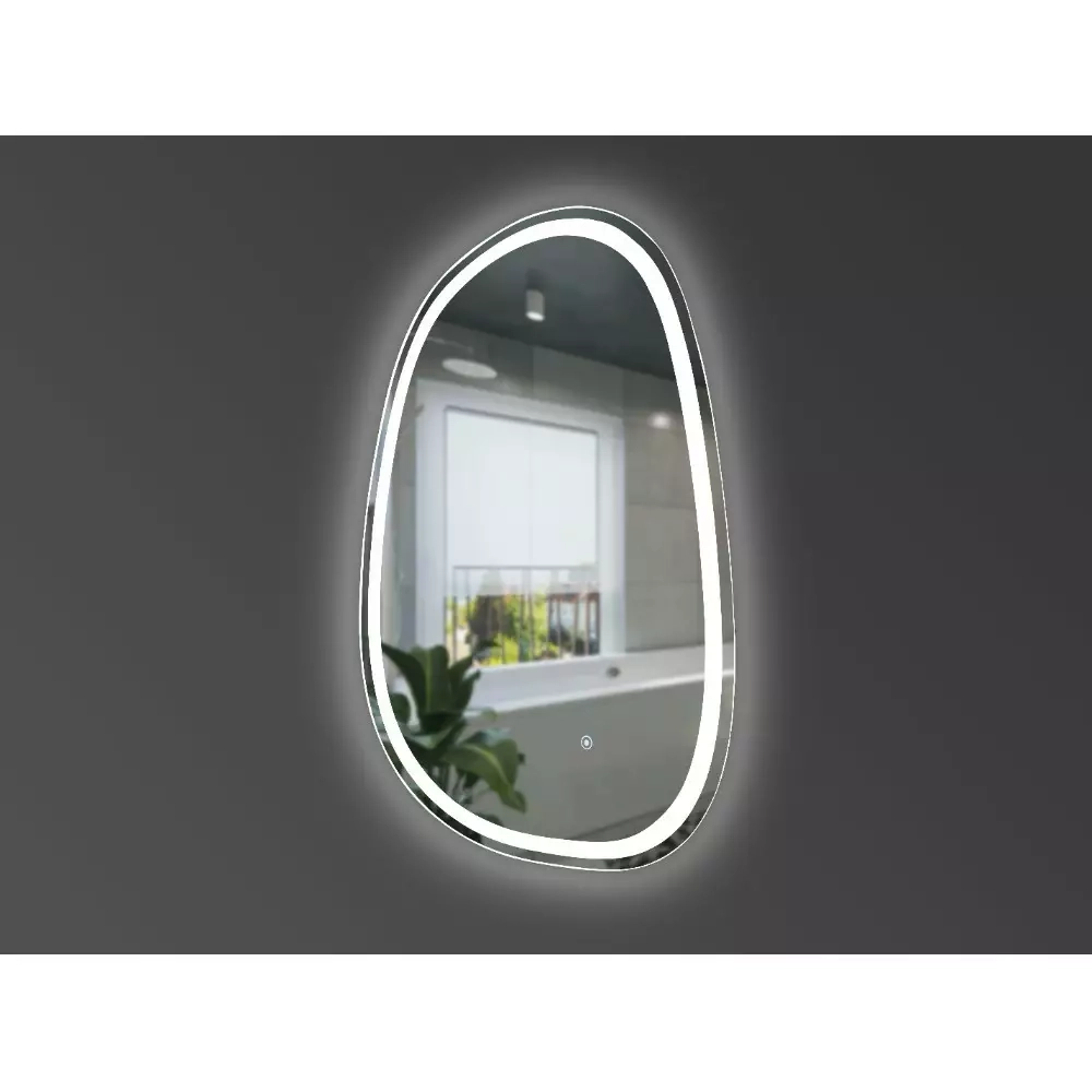 Дзеркало Devit Style асиметричне з LED підсвіткою та тачсенсором 800х500 мм (5415080) Фото - 1