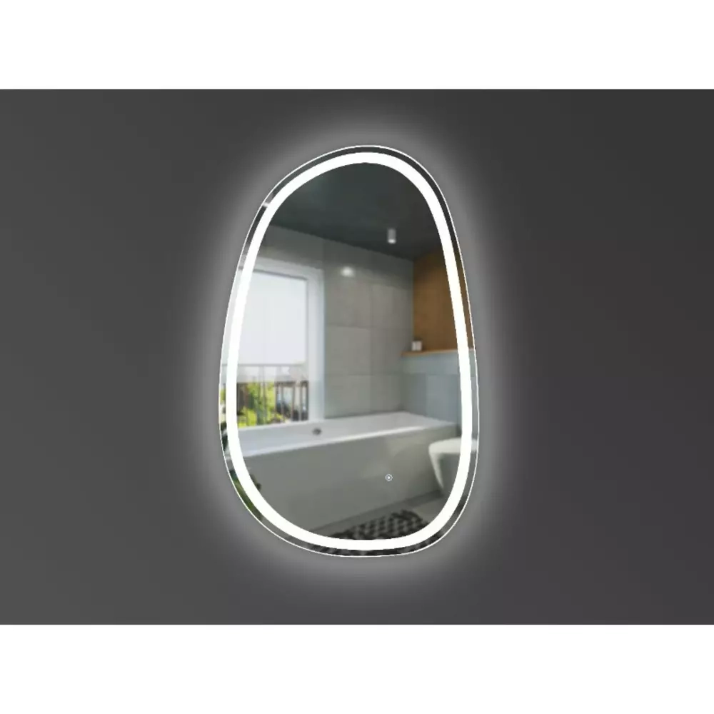 Дзеркало Devit Style асиметричне з тачсенсором та LED підсвідкою 1000х650 мм (5415100)