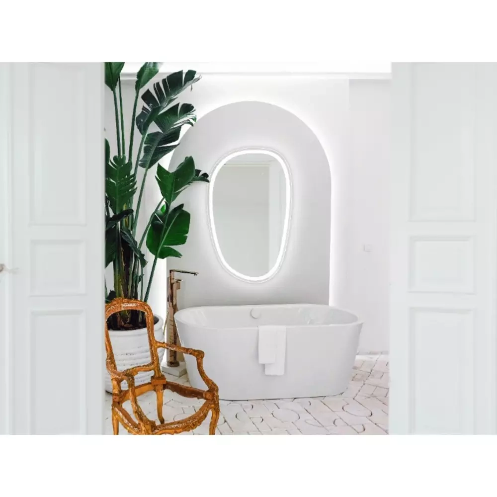 Дзеркало Devit Style асиметричне з тачсенсором та LED підсвідкою 1000х650 мм (5415100) Фото - 3