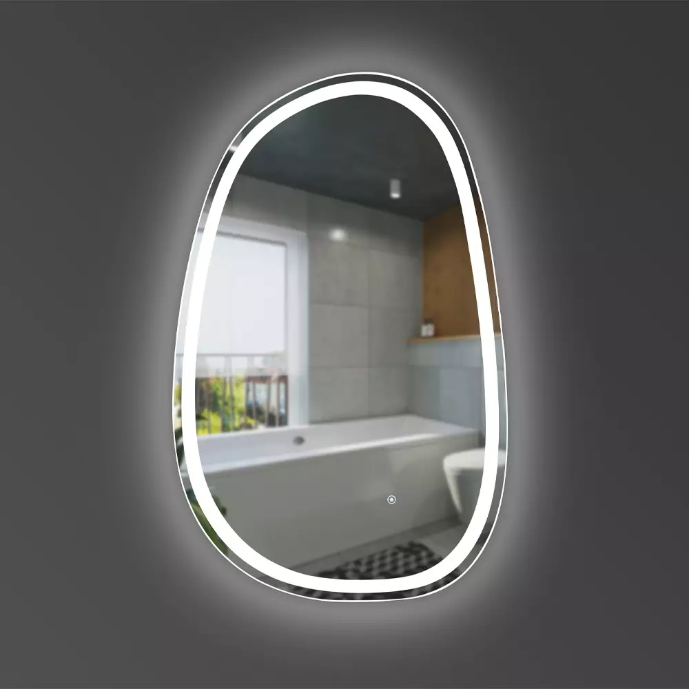 Зеркало Devit Style асимметричное с LED подсветкой и тачсенсором 628x928 мм (5416090) Фото - 2