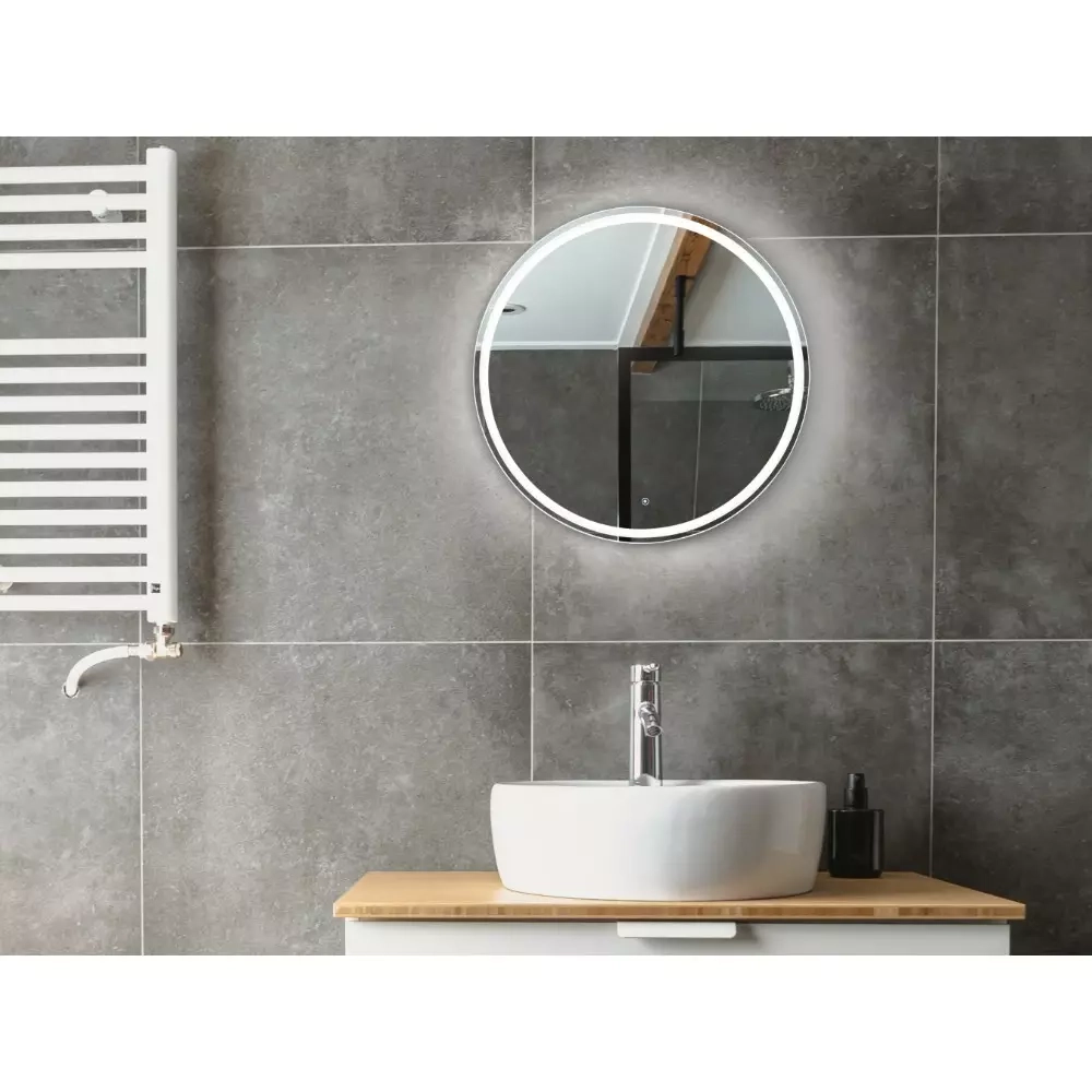 Дзеркало Devit AllRound кругле з LED підсвіткою та тачсенсором 878x878 мм (5501090) Фото - 5