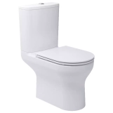 Унітаз-компакт Devit Life з кришкою soft-close безобідковий, білий (5810020)