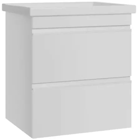 Тумба Devit Frame 55 см с умывальником на ножках (754055W)