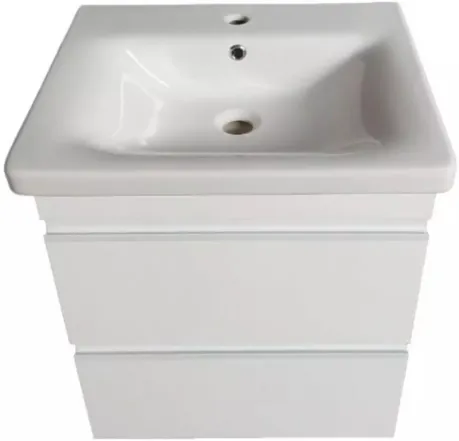Тумба Devit Frame 65 см  з умивальником на ніжках (754065W)
