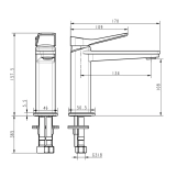 Змішувач для раковини Devit Up (81011120B) Фото - 1
