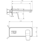 Змішувач для раковини Devit Up (8101X120) Фото - 2