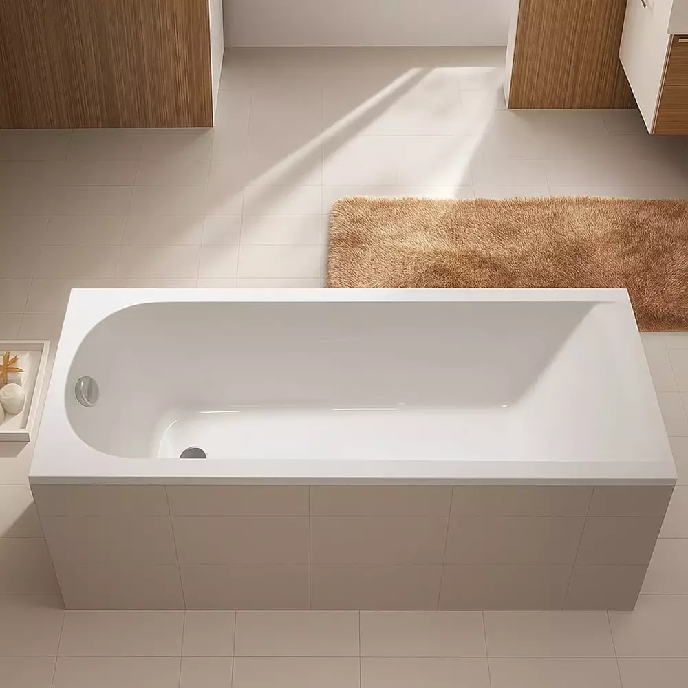 Ванна акрилова Devit Harmony 170x70 см з ніжками, біла (HAR17070) Фото - 2