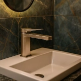 Змішувач для раковини Devit без донного клапану, brushed nickel (HB-GR5008BN) Фото - 2