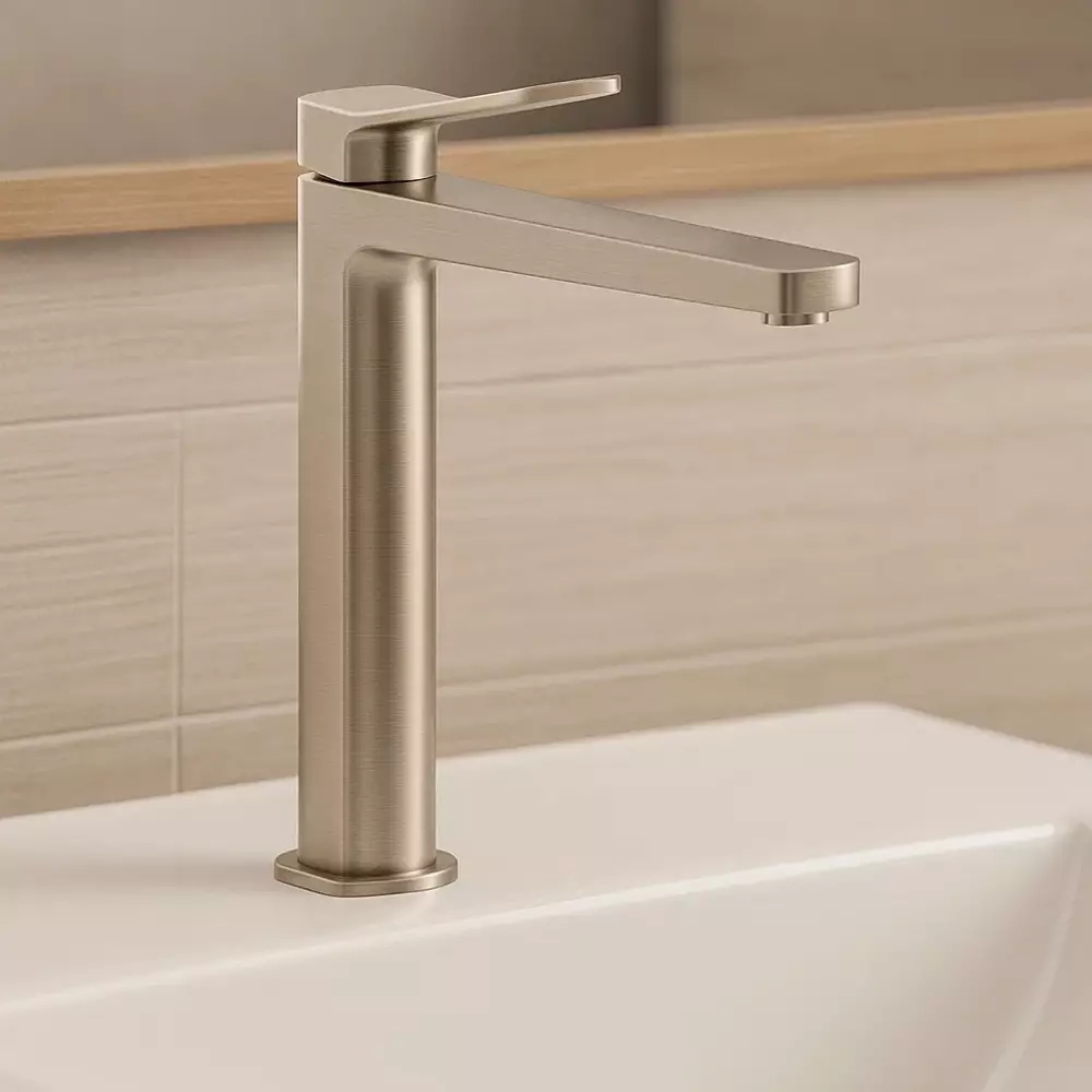 Змішувач для раковини Devit без донного клапану, brushed nickel (HB-GR5009BN) Фото - 2