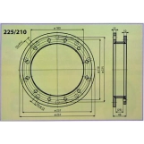 Редукционный фланец Drazice 225/210 (100641133) Фото - 2