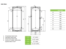 Буферна ємність Drazice без внутрішнього бака NAD 250 v1(TJ 6/4") Фото - 2