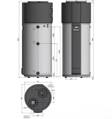 Бойлер непрямого нагріву Drazice AQUA HP 250/2kW EVO2 Фото - 2