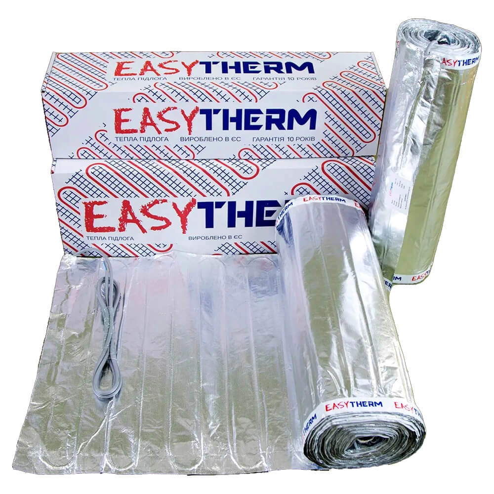 Нагрівальний мат двожильний з фольгою Easytherm 3 м кв Фото - 1