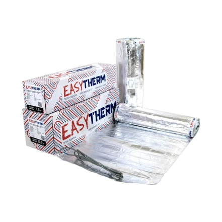 Нагревательный мат двухжильный с фольгой Easytherm 5 м кв