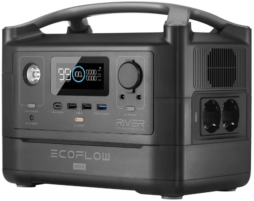 Зарядна станція EcoFlow RIVER Max (576 Вт·г) (43-00343) Фото - 1