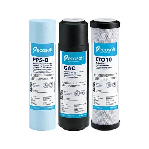 Улучшенный комплект картриджей Ecosoft 1-2-3 для фильтра обратного осмоса (CHV3ECO) Фото - 2