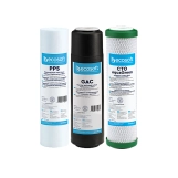 Комплект картриджів Ecosoft AquaGreen 1-2-3 для фільтрів зворотного осмосу (CHV3ECOAGR) Фото - 1