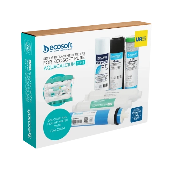 Комплект картриджей Ecosoft PURE AquaCalcium Mint "12 месяцев" (CHV6PUREMAC) Фото - 1