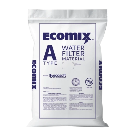 Сорбент Ecosoft Ecomix-A, P для очищення артезіанської та водопровідної води 25 л (ECOMIXA25)